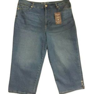 Gloria Vanderbilt Women's Capri Jeans Amanda Color Blue 18 New with Tags